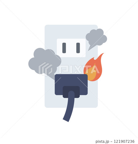 コンセント 火災 コンセント 火災 121907236