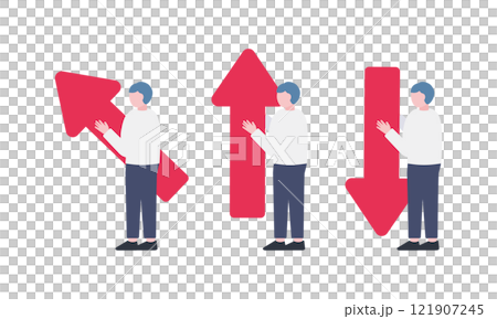 A man with an arrow A man with an arrow 121907245