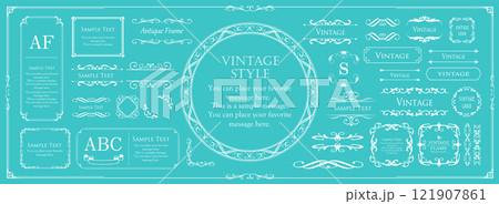 アンティークフレームセット 121907861