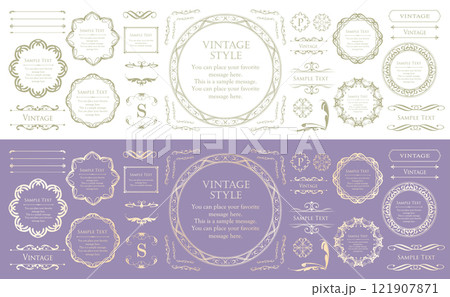 アンティークフレームセット 121907871