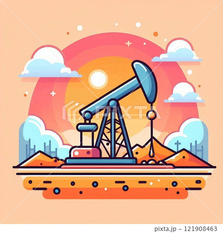 油田採掘のアイコン 121908463