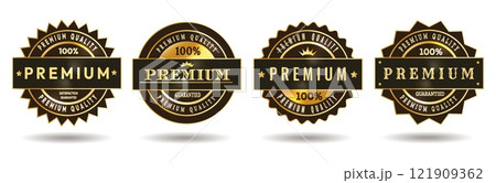 Premium quality badges 121909362