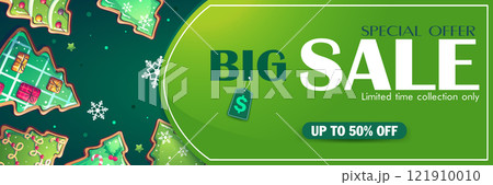 Big sale special offer green template 121910010