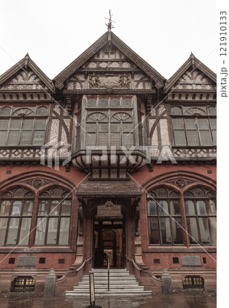 The facade of Royal Museum and Free Library in Canterbury. The facade of Royal Museum and Free Library in Canterbury. 121910133