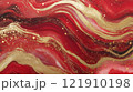 Shiny abstract background with red and gold glitter 121910198
