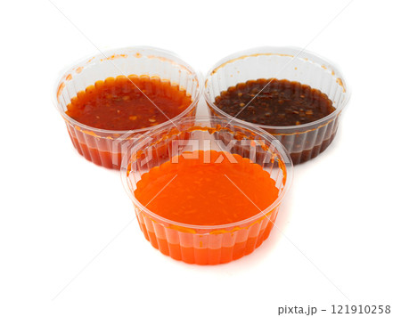 Nuoc Cham Orange Sauce Isolated, Red Asian Jelly Dip Smear, Hot Pepper Vietnamese Sauce Nuoc Cham Orange Sauce Isolated, Red Asian Jelly Dip Smear, Hot Pepper Vietnamese Sauce 121910258