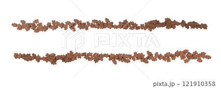 Cookie Gingerbread Men Sprinkle Isolated, Tiny Sugar Little Man Pile, Sweet Sprinkles Chrisnmas Decoration 121910358