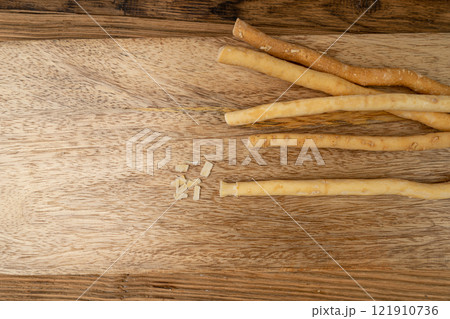 Miswak also known as Miswaak, Siwak, Sewak. Natural Wooden Toothbrush made of Salvadora Persica Tree Miswak also known as Miswaak, Siwak, Sewak. Natural Wooden Toothbrush made of Salvadora Persica Tree 121910736