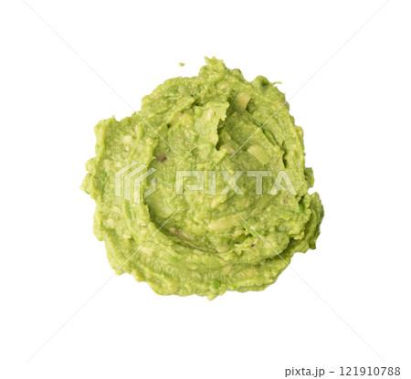 Avocado Smear Isolated, Sharwil Puree, Brown Avocados Paste, Fresh Alligator Pear Cream Avocado Smear Isolated, Sharwil Puree, Brown Avocados Paste, Fresh Alligator Pear Cream 121910788