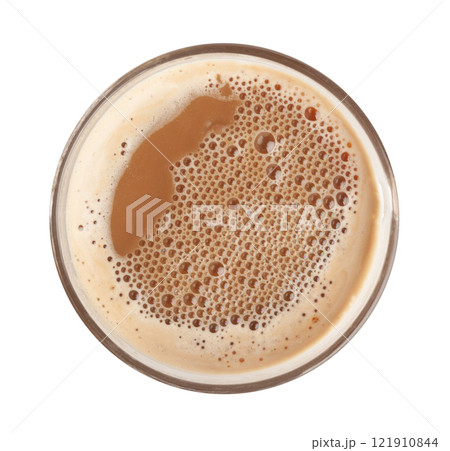 Hot Chocolate Cup, Cacao Mug, Cocoa Beverage, Christmas Drink Glass with Foam, Healthy Breakfast Hot Chocolate Cup, Cacao Mug, Cocoa Beverage, Christmas Drink Glass with Foam, Healthy Breakfast 121910844