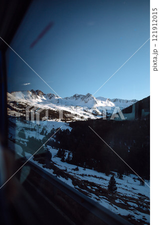 Winter landscape in Dolomites mountain range of Italy, Europe. 121912015