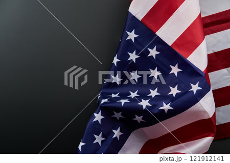 Photo of American flag on dark background with keywords Flag Day Memorial Day Photo of American flag on dark background with keywords Flag Day Memorial Day 121912141