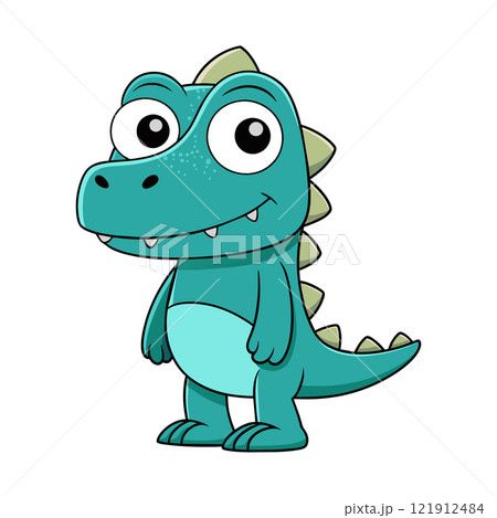 Sweet and Friendly T-Rex Mascot Design Enhance Your Branding with a Unique and Memorable Character 121912484