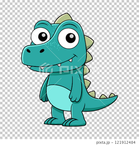 Sweet and Friendly T-Rex Mascot Design Enhance Your Branding with a Unique and Memorable Character 121912484