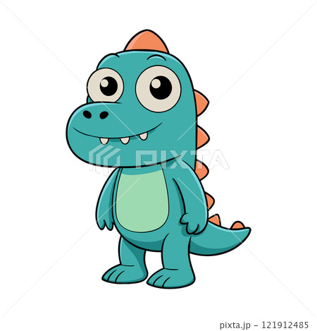 Modern 3D T-Rex Dinosaur Graphic: Add a Touch of Jurassic Charm to Your Digital and Print Designs, 121912485