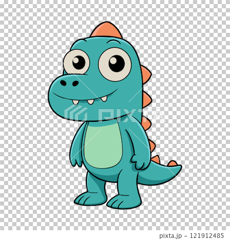 Modern 3D T-Rex Dinosaur Graphic: Add a Touch of Jurassic Charm to Your Digital and Print Designs, 121912485
