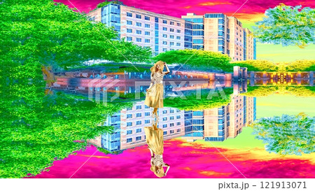 鏡面反射の異次元風景 鏡面反射の異次元風景 121913071