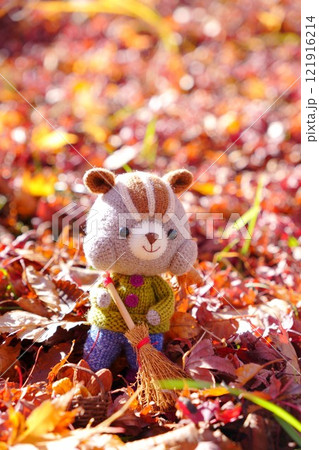 動物のあみぐるみ　紅葉 121916214