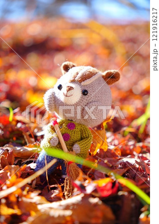 動物のあみぐるみ　紅葉 121916217