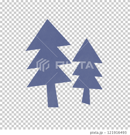 Tree silhouette with overlapping triangles Tree silhouette with overlapping triangles 121916493