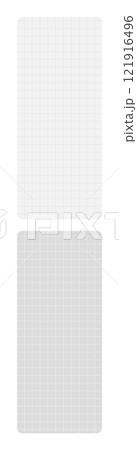 シンプルなグリッド入りのグレーの背景素材 - 縦長サイズの方眼紙のイメージパーツ 121916496