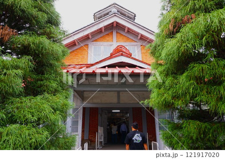 富岡製糸場　繰糸所　繰糸工場　国宝　重要文化財　 121917020