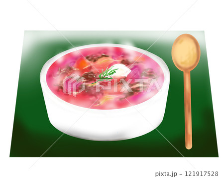 ボルシチのイラスト 121917528