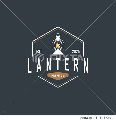 Lantern Logo Design Street Lamp Old Classic Vintage Minimalist Illustration Template Lantern Logo Design Street Lamp Old Classic Vintage Minimalist Illustration Template 121917851