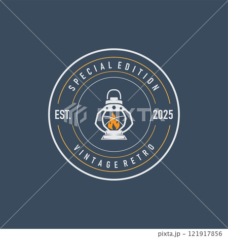 Lantern Logo Design Street Lamp Old Classic Vintage Minimalist Illustration Template Lantern Logo Design Street Lamp Old Classic Vintage Minimalist Illustration Template 121917856