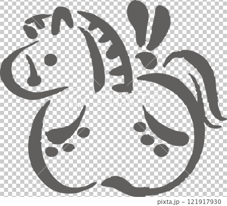 新年賀卡2026年地鐘馬年馬年墨水畫墨水畫印刷品日本畫手繪水彩插畫素材 新年賀卡2026年地鐘馬年馬年墨水畫墨水畫印刷品日本畫手繪水彩插畫素材 121917930