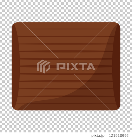 Simple chocolate illustration, Valentine's chocolate icon Simple chocolate illustration, Valentine's chocolate icon 121918995