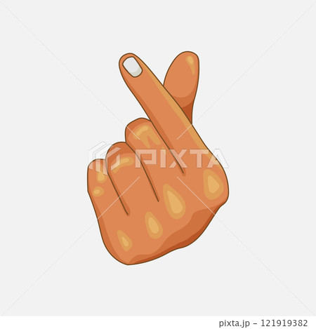 Human hand showing a sign heart,Korean heart sign for love Human hand showing a sign heart,Korean heart sign for love 121919382