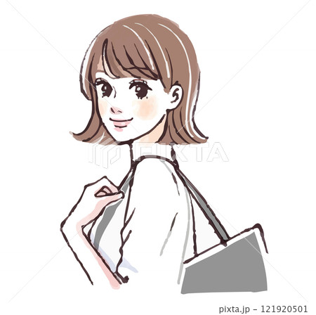 女性・女の子のイラスト素材 女性・女の子のイラスト素材 121920501