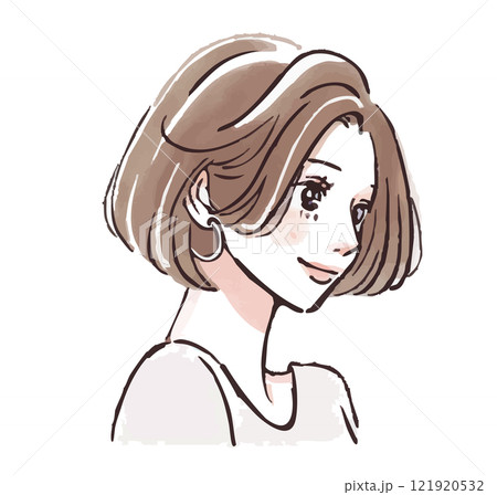 女性・女の子のイラスト素材 121920532