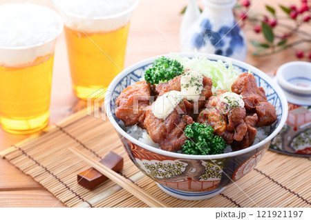 お手軽でジューシー 唐揚げ丼 121921197