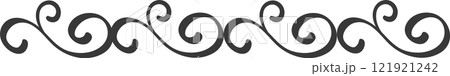 Seamless border with repeating swirls creating a decorative frame, perfect for adding a touch of elegance and sophistication to any design project Seamless border with repeating swirls creating a decorative frame, perfect for adding a touch of elegance and sophistication to any design project 121921242