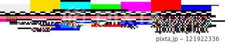 Pixel sorting glitch art technique creates an...のイラスト素材 [121922336] - PIXTA