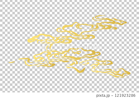 Golden Japanese style line drawing illustration. Scratched and undulating waves drawn by ink brush. Ocean and splashes concept Golden Japanese style line drawing illustration. Scratched and undulating waves drawn by ink brush. Ocean and splashes concept 121923286