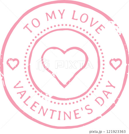 Pink Valentine s Day stamp featuring a heart design and elegantly written words To My Love alongside Valentine s Day, beautifully expressing love and heartfelt affection Pink Valentine s Day stamp featuring a heart design and elegantly written words To My Love alongside Valentine s Day, beautifully expressing love and heartfelt affection 121923363