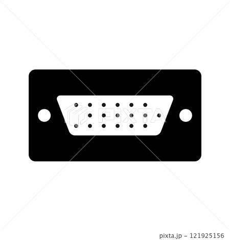 VGA cable icon 121925156