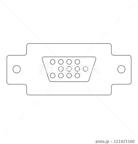 VGA cable icon 121925160