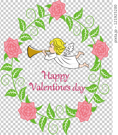 バレンタインデーの天使のイラスト 121925280