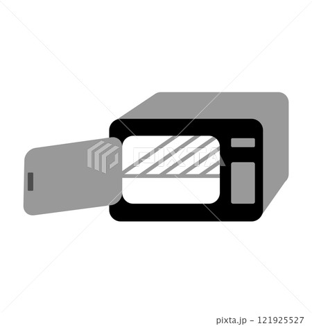 Microwave vector icon Microwave vector icon 121925527