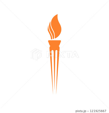 torch icon vector 121925667