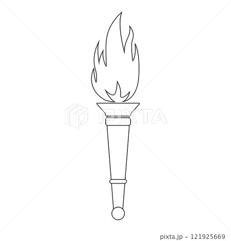 torch icon vector torch icon vector 121925669