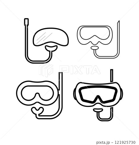 diving mask icon 121925730