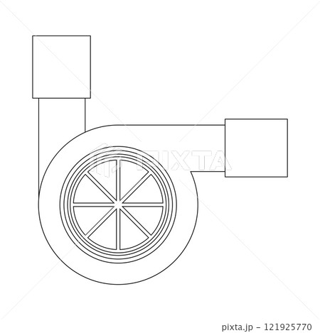 Engine turbo icon 121925770