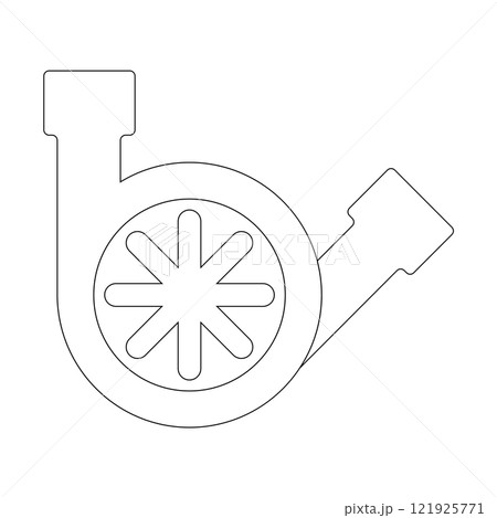 Engine turbo icon 121925771