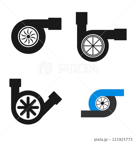 Engine turbo icon 121925773