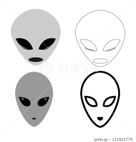 alien icon vektor 121925778